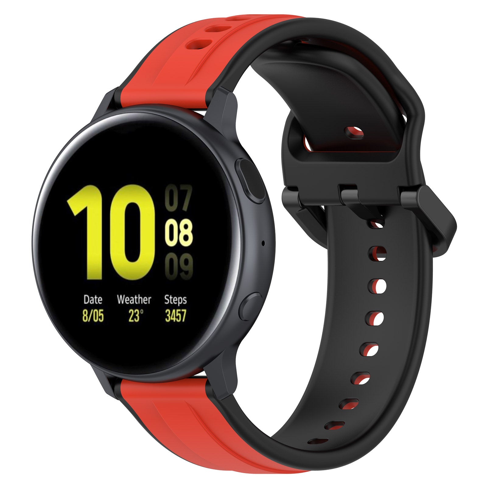 For Samsung Galaxy Watch3 41mm 45mm Huawei Watch 3 Soft Silicone Watch Band 22mm Dual Color Watch Strap Replacement For Samsung Galaxy Watch3 41mm 45mm Huawei Watch 3 Soft Silicone Watch Band 22mm Dual Color Watch Strap Replacement